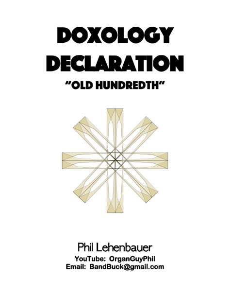 Doxology Declaration (Old Hundredth), Organ Work By Phil Lehenbauer